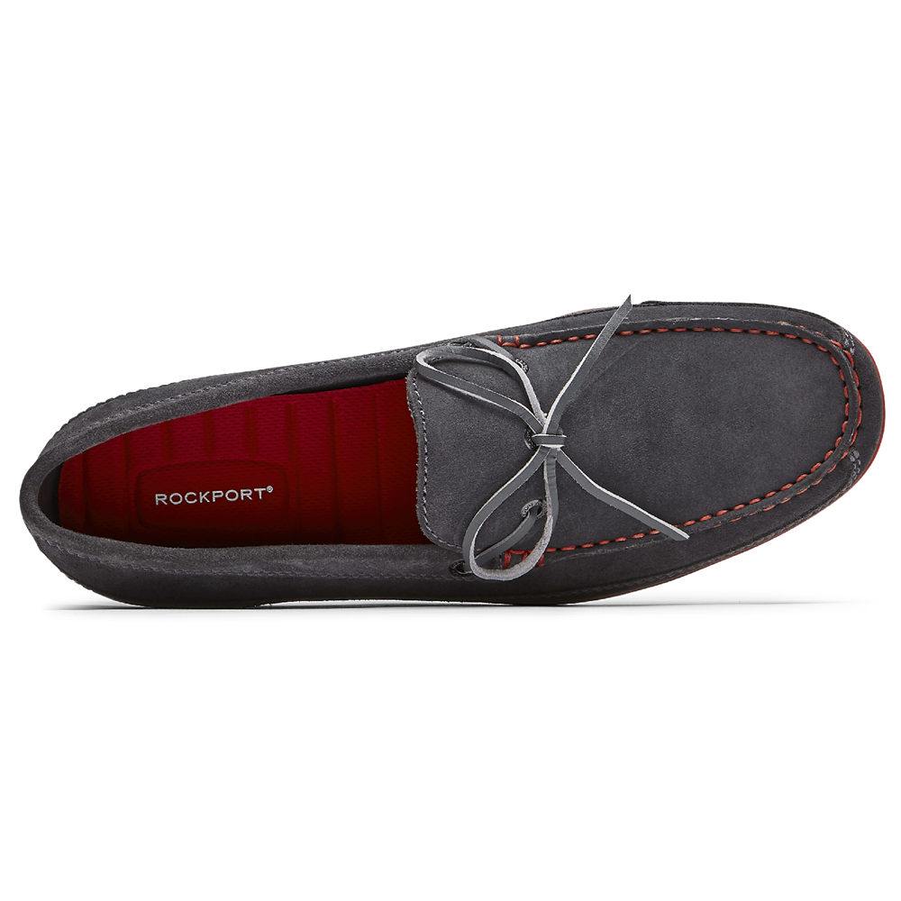 Rockport Singapore Mens Loafers - Malcom Tie Dark Grey - RZ6543012